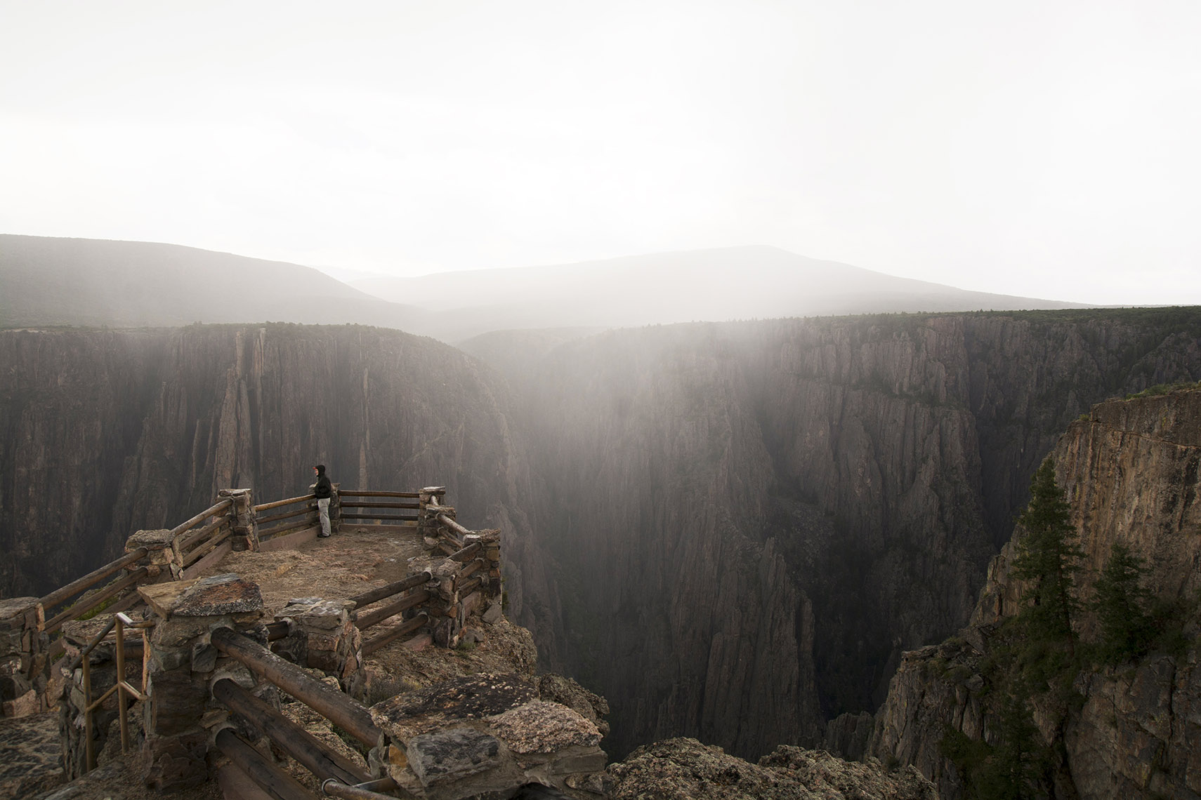 Man viewing Black Canyon National Park 